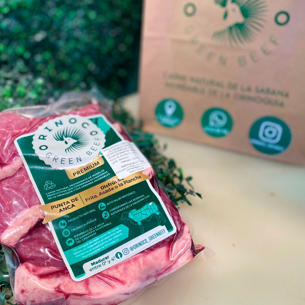 Empaque de carne Orinoco Green Beef